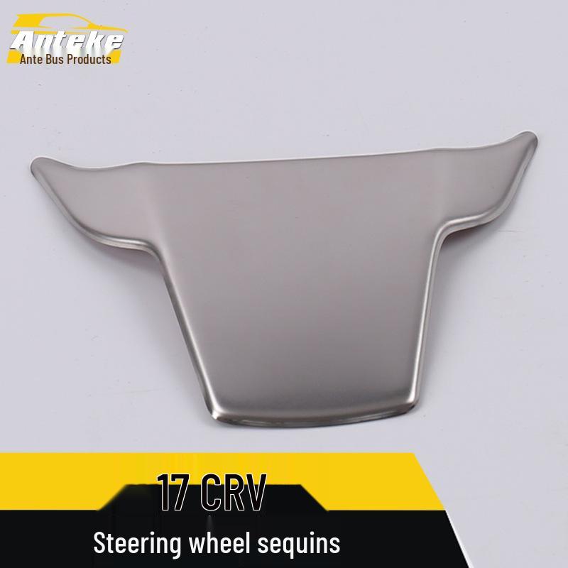 17 CRV Steering Wheel & Dashboard Stainless Steel Decorative Cover and Sticker Accessories.