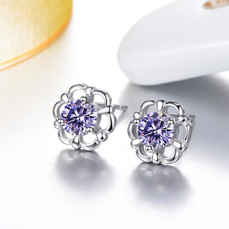 Серьги-гвоздики в виде цветка Love Flower Personality Серьги-гвоздики в виде цветка Flower Talk Украшения для ушей в пасторальном стиле