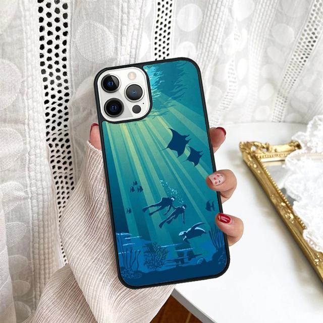 Чехол для телефона для подводного плавания с аквалангистом для Samsung Galaxy S10 S22 S23 S24 Note 10 20 Lite S20 Plus S21 Ultra Задняя крышка