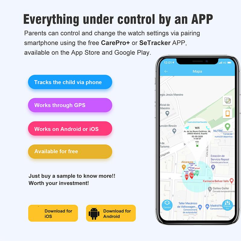 4G Детские Смарт-часы с Wi-Fi SOS GPS-трекер Видеозвонок HD Сенсорный экран IP67 Водонепроницаемые детские умные часы для девочек и мальчиков