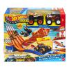 Hot Wheels Monster Truck Survival Playset with 2 Mini Cars Ages Orange JFR07 Race! - 4+ -