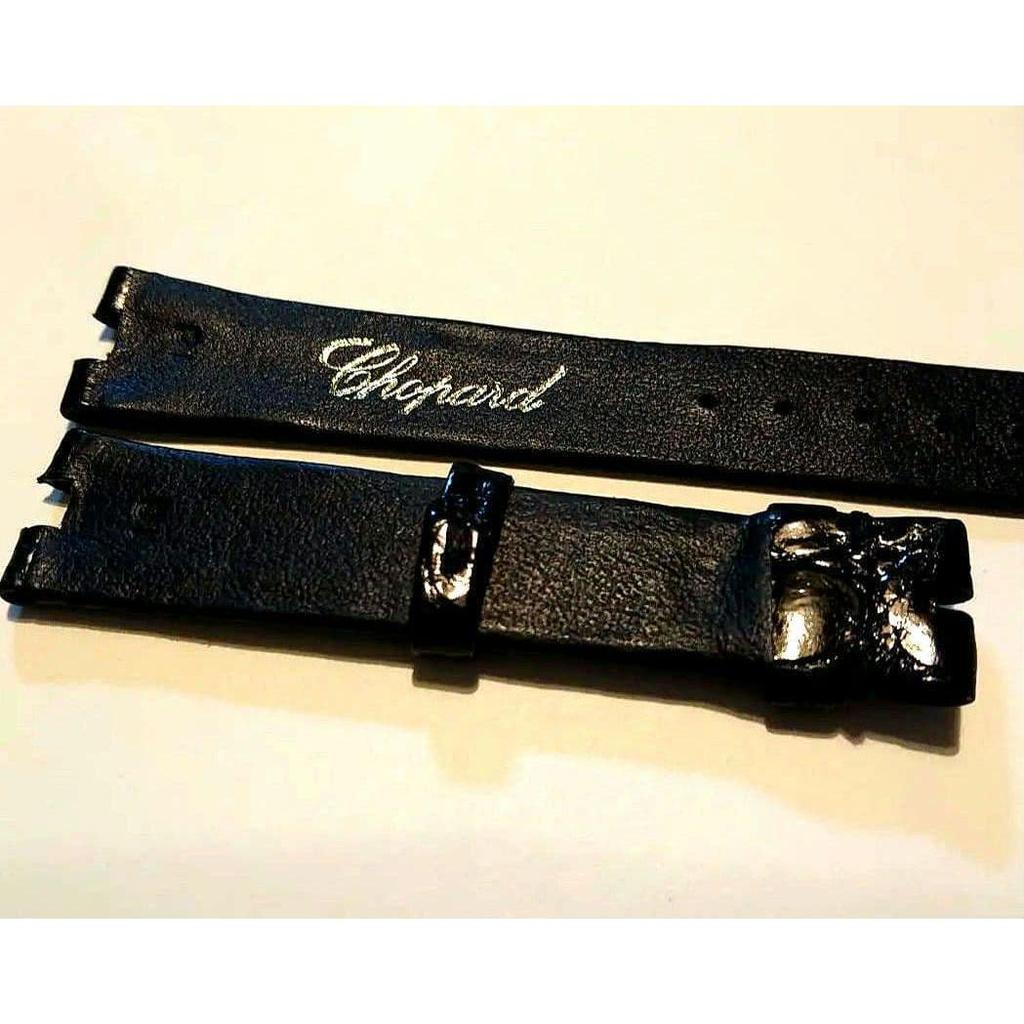 Б/у *Новый* Черный ремень Chopard из крокодила 16