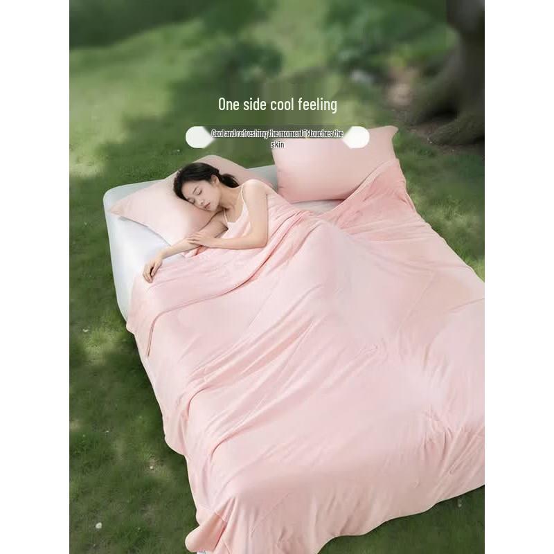 FUANNA Cool-Touch Tussah Silk Summer Quilt