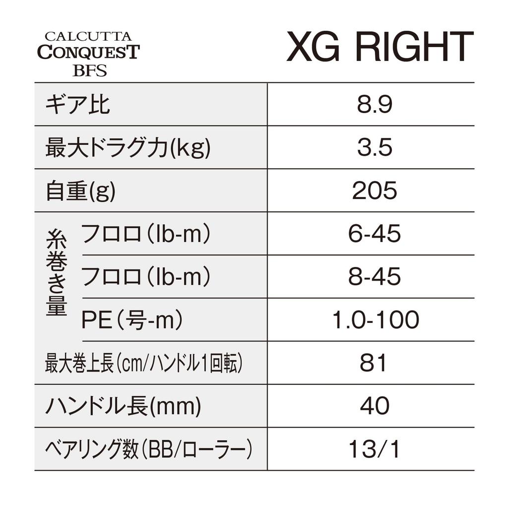 SHIMANO 26 Calcutta Conquest BFS Limited XG Кастинговая катушка (Правая ручка)