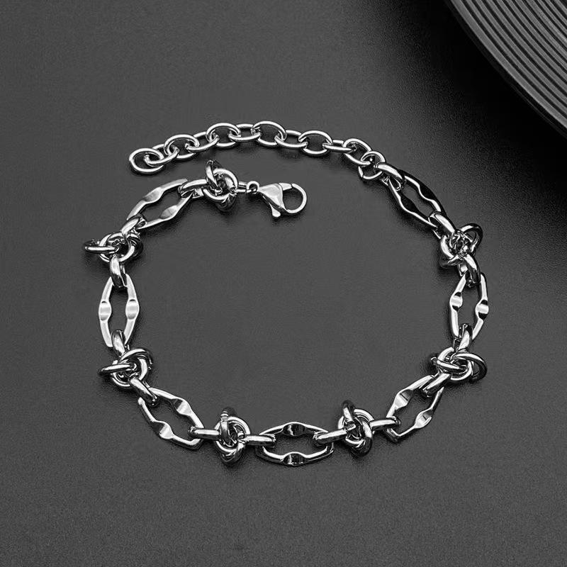 Thorn Titanium Steel Bracelet for Men and Women, Ins Trend, European and American Hip-Hop Style, High-End Feel, Non-Fading, Versatile Men's Bracelet