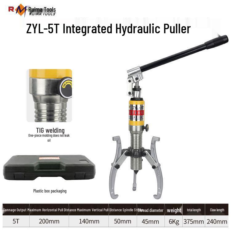 Ruima Premium Hydraulic Two/Three-Jaw Wheel & Bearing Puller Tool