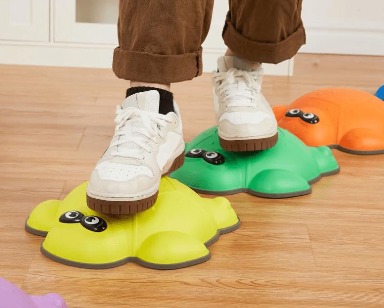 Сенсорная тропа речные камни Черепаха - желтая