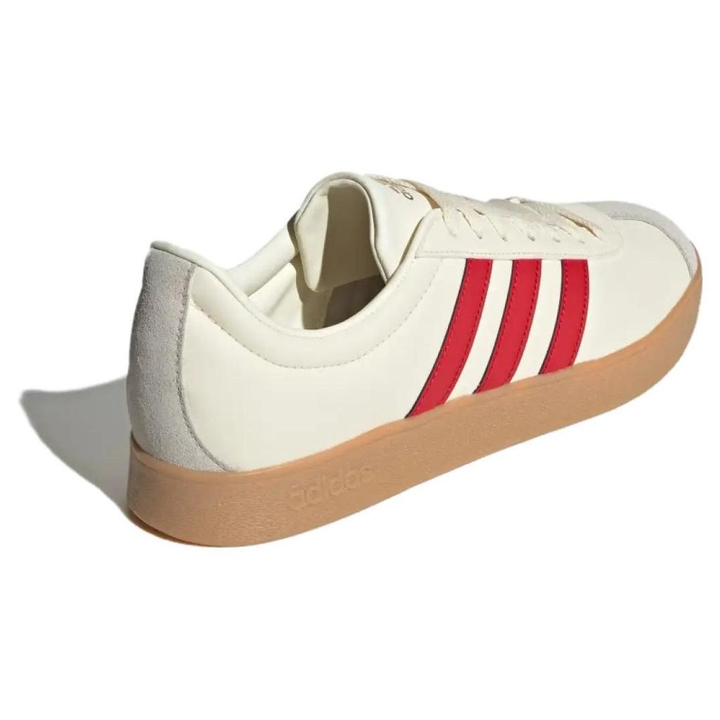 Adidas Vl Court 2.0 Удобные Универсальные Низкие Кеды для Скейтбординга Унисекс Кроссовки Бежевые IF7108