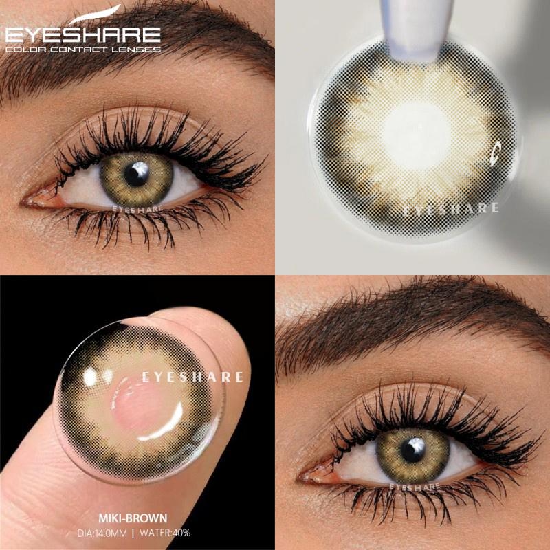 Fashion Color Contact Lenses 1 Pair Colored Contacts for Eyes Blue Eyes Lenses Yearly Gray Pupils Cosmetic Green Lenses