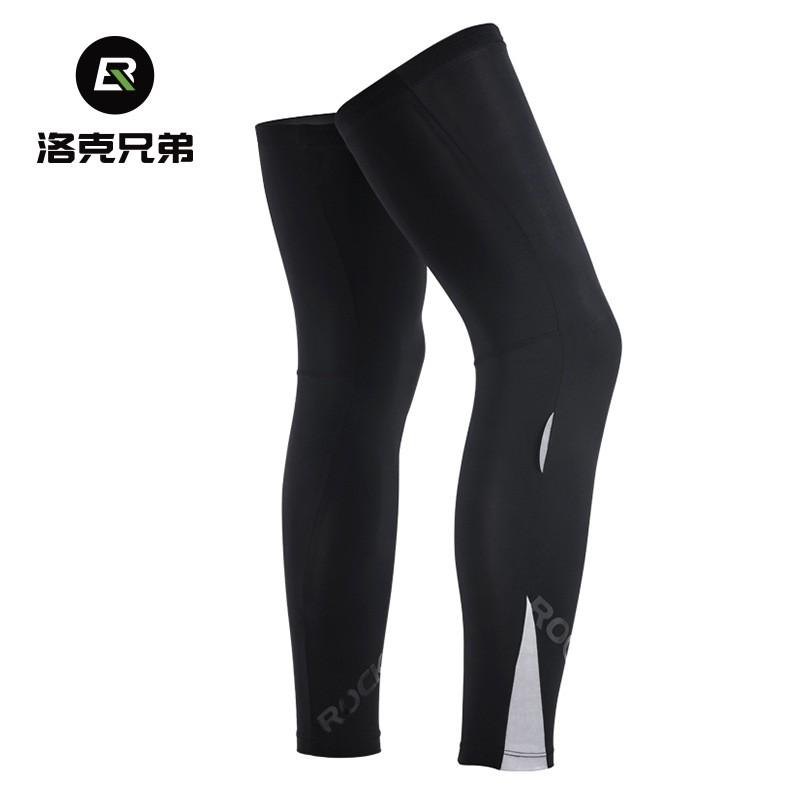 ROCKBROS Cycling Leg Warmers Summer Autumn Ice Silk Quick Dry UV Protection Knee Cover Men Unisex