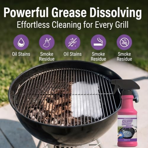Farmty Grill Cleaner Foam, Powerful Degreaser Spray for Grill, Oven & Kitchen, Quick-Acting 120ml