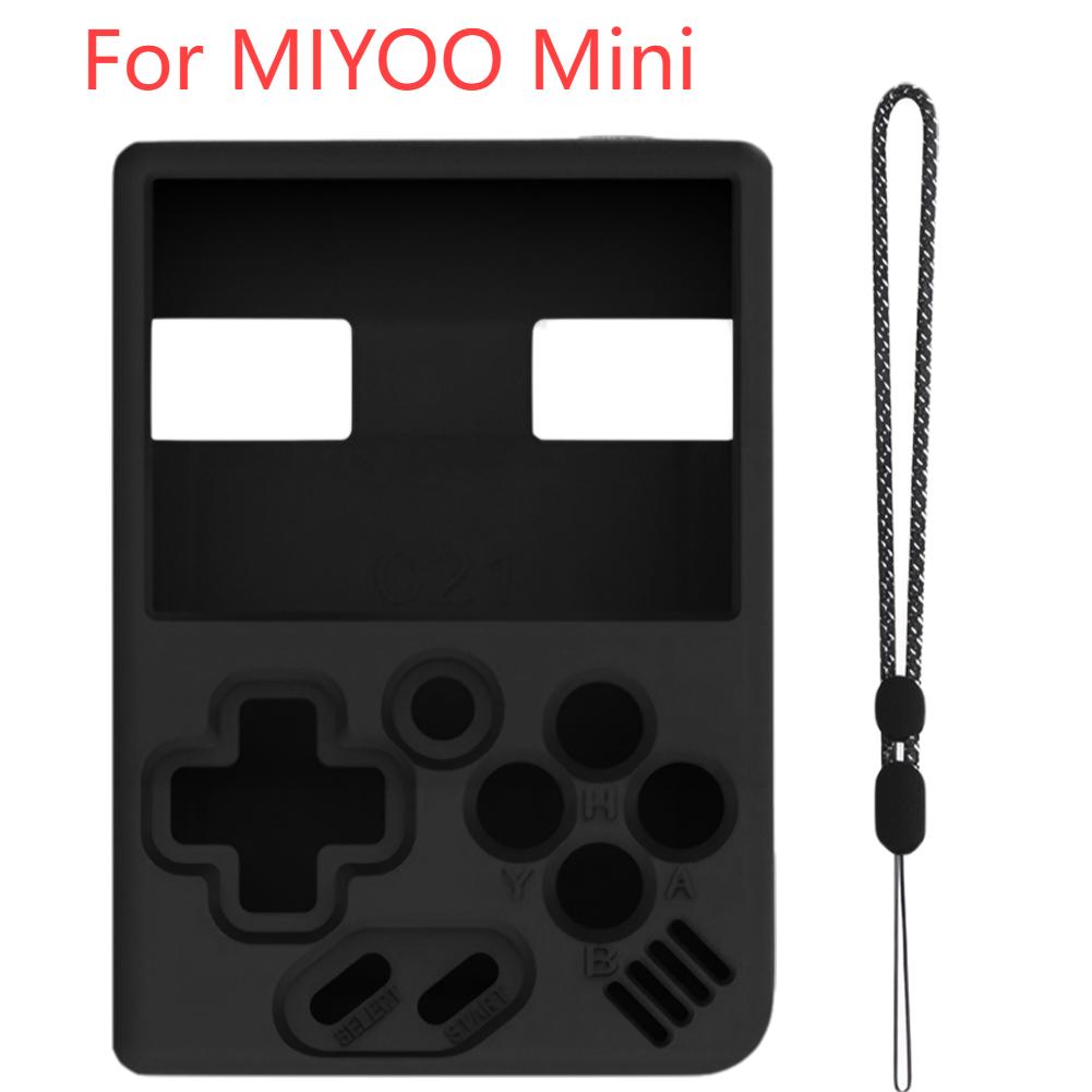 Защитный чехол для игровой консоли MIYOO Mini Plus Силиконовый чехол Рукав для игровой консоли Скин Противоскользящий со шнурком для MIYOO Mini