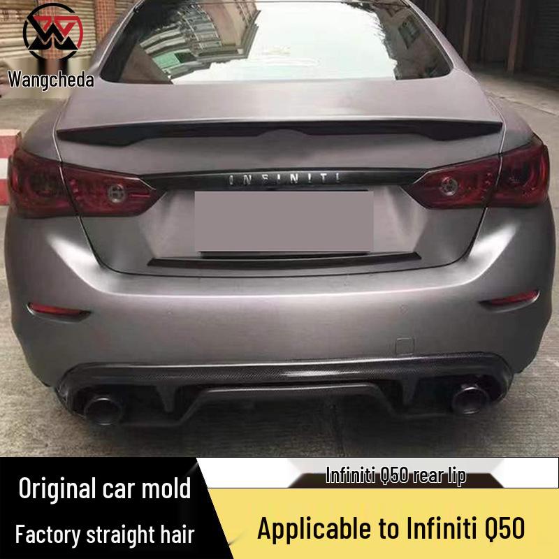 Carbon Fiber Rear Diffuser for Infiniti Q50 Japanese Version Bumper Modification