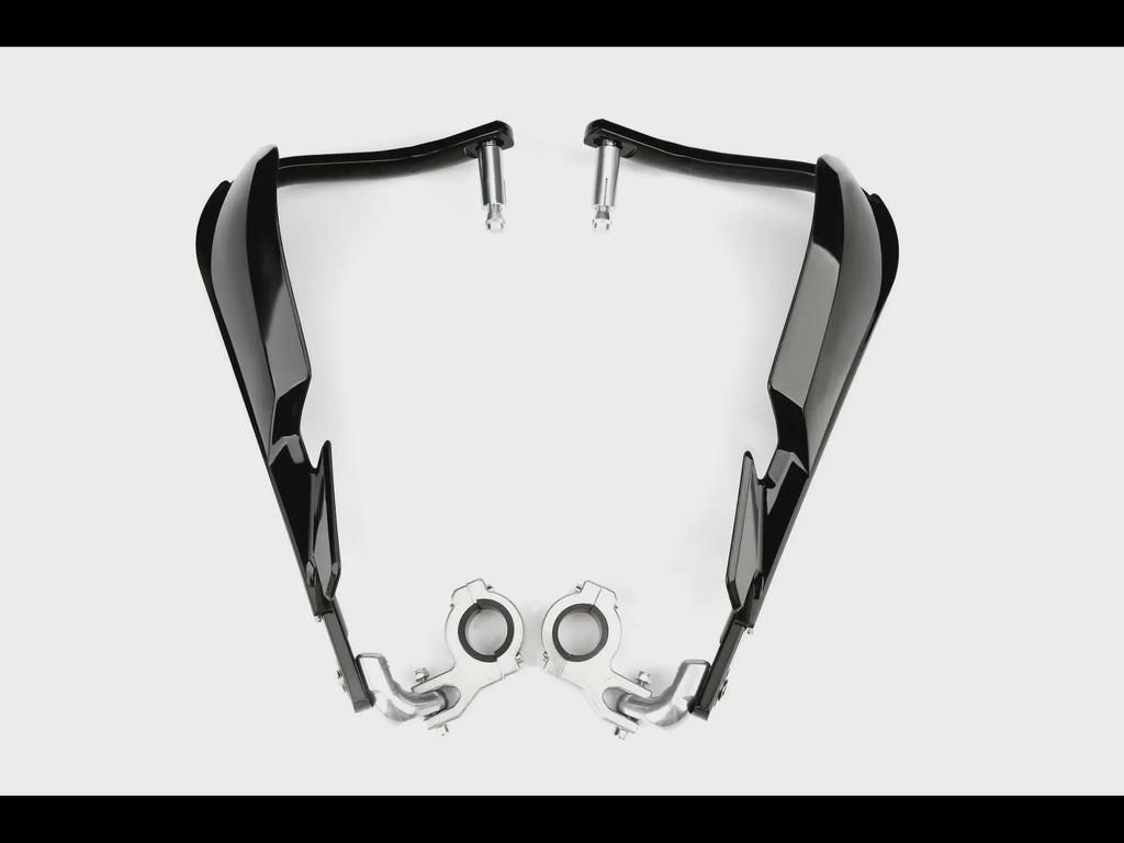 Защита рук для внедорожного мотоцикла с изменяемым диаметром и защитой от падения