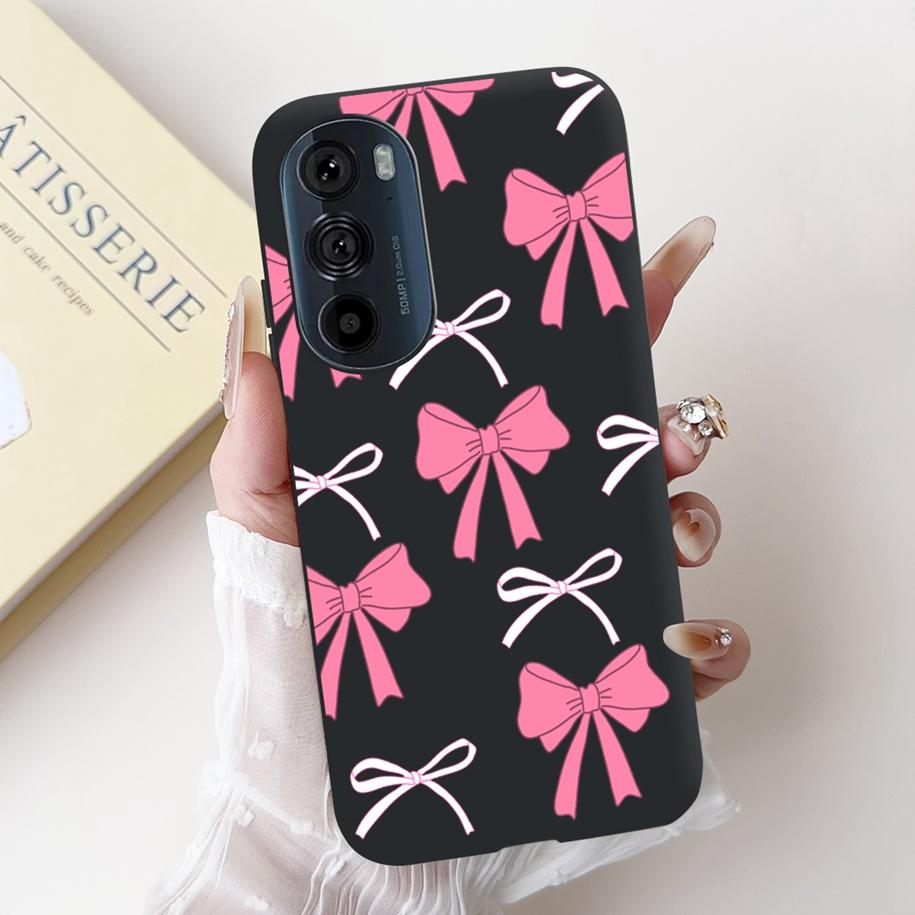 Чехол для Motorola Edge 30 Pro XT2201-1 Чехол Милый Панда Бантик Силиконовый Ударопрочный Чехол Для Moto Edge Plus 2022 Edge30 Funda