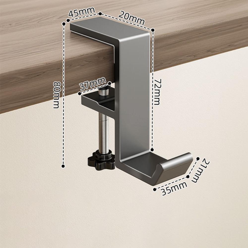 Металлический крючок для наушников, зажимной держатель для наушников, новый подвес для рюкзака, под стол