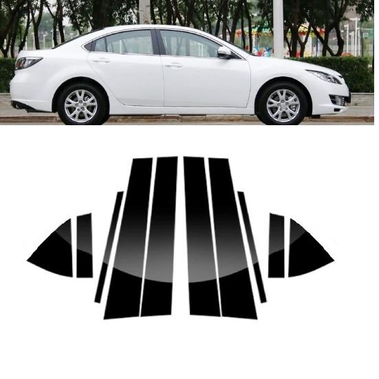 10 шт., стойки для окон и дверей автомобиля, накладки, наклейки для Mazda 6 RUIYI 2010 2011 2012 2013 2014 2015