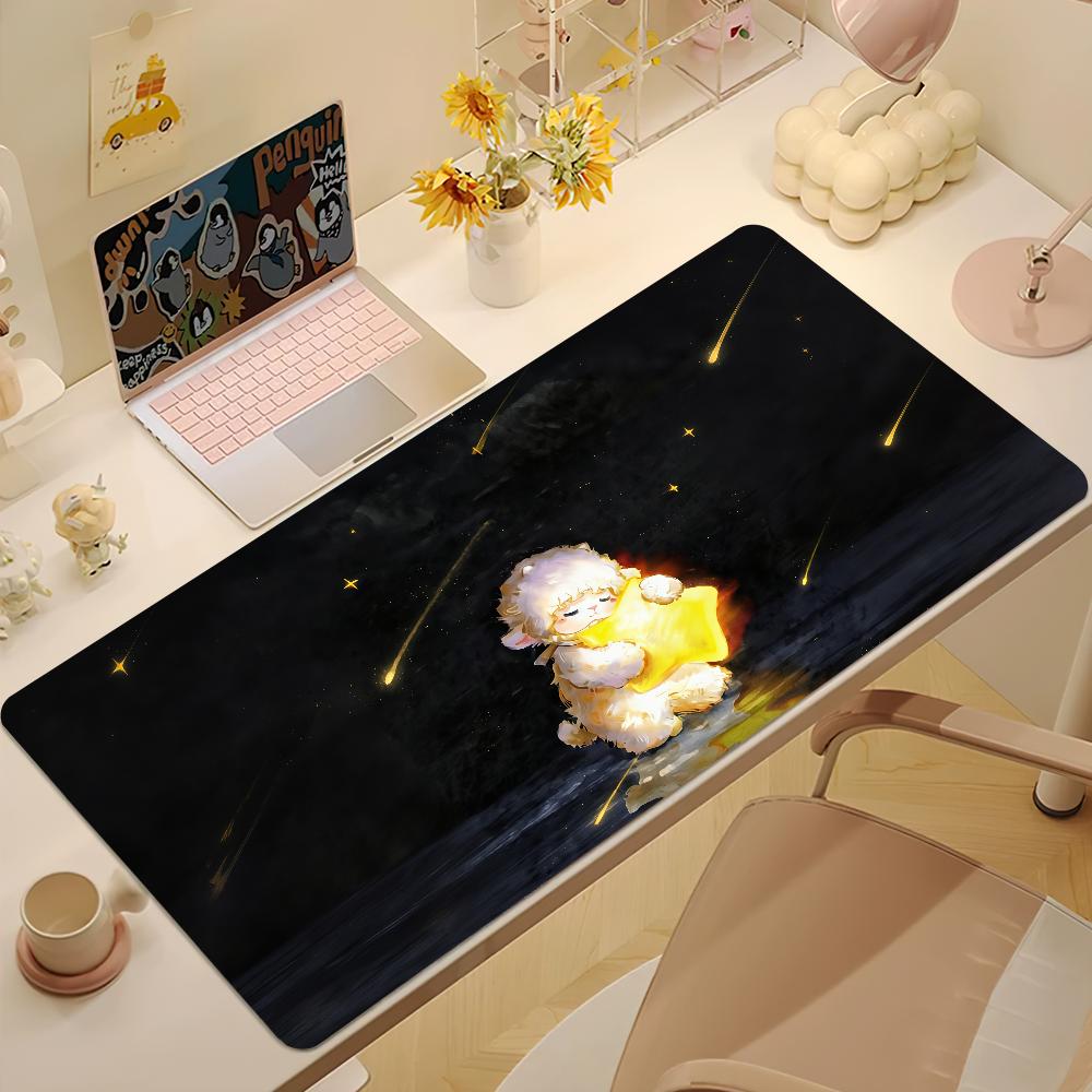 Cartoon Bbabadoll Mouse Pad Large Nonslip Lockedge Desktop Computer Desk Mat Keyboard Writing Mousepad Office Gamer Student