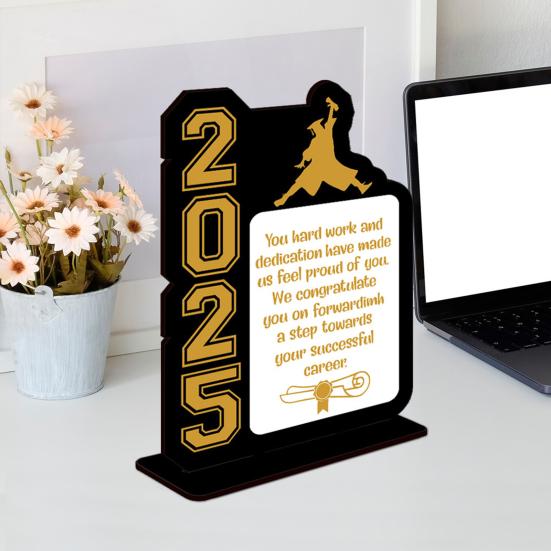 Выпускной сезон 2025 года Украшение рабочего стола Без заусенцев Гладкие края Рамка для фотографий Выпускной сезон Украшение вечеринки