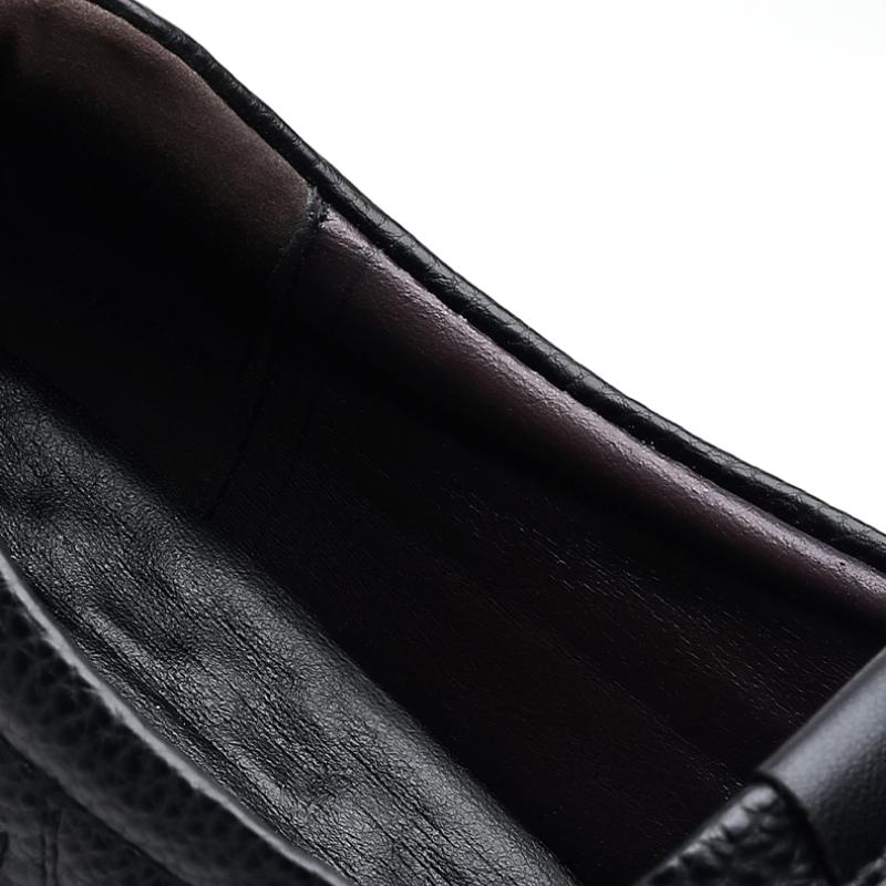 Мужская обувь Деловой кэжуал Кожаная обувь Мужская мода Дышащая обувь Британский кэжуал На шнуровке Кожаная обувь