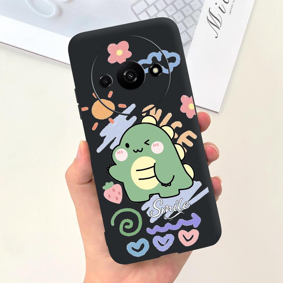 Задняя крышка для Xiaomi Redmi A3 4G Мультяшные животные Мультяшная раскраска Funda Etui для Xiomi RedmiA3 A 3 Мягкий ТПУ Силиконовый чехол