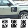 Для Land Rover Defender 90 110 130-2023 автомобильное боковое воздуховыпускное отверстие крыло плавник вентиляционные декоративные наклейки авто экстерьер