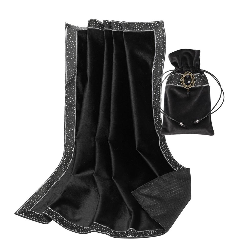 Velvet Tarots Tablecloth Divinations Cards Table Cloth Tapestry Astrologys Witchcrafts Deck Cloth with Drawstring Bag