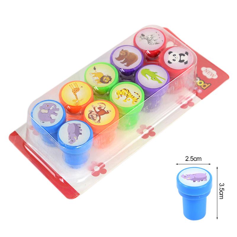 10 шт. мультяшные животные единорог самоклеящиеся штампы игрушки детские сувениры на день рождения мешочки для подарков пиньяты наполнители для мальчиков и девочек рождественский подарок