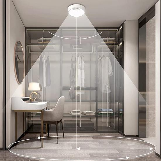 Светодиодный потолочный светильник с дистанционным управлением, функция памяти с регулируемой яркостью, питание от аккумулятора, перезаряжаемый USB-датчик движения, светильник для внутреннего шкафа