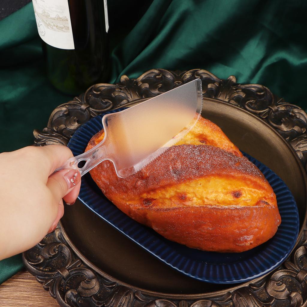 Disposable Plastic Cake Cutter And Server Clear Cake Plastic Server Cutter