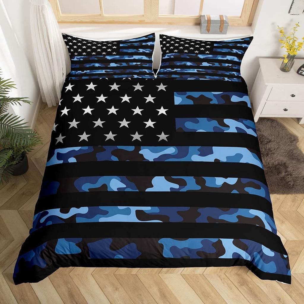 Colorful Dog Paw Three-Piece Quilt Cover 3D Digital Printing Bedding Cover Pet Animal Bed Cover