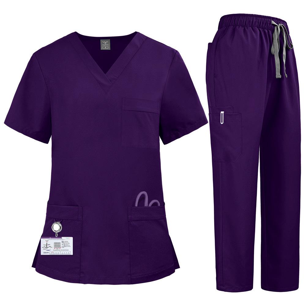 Unisex Medical Uniforms Men Women Nursing Clothes Beauty Costume Nurse Scrubs Sets Doctor Dentist Workwear Clinical Tops Pants