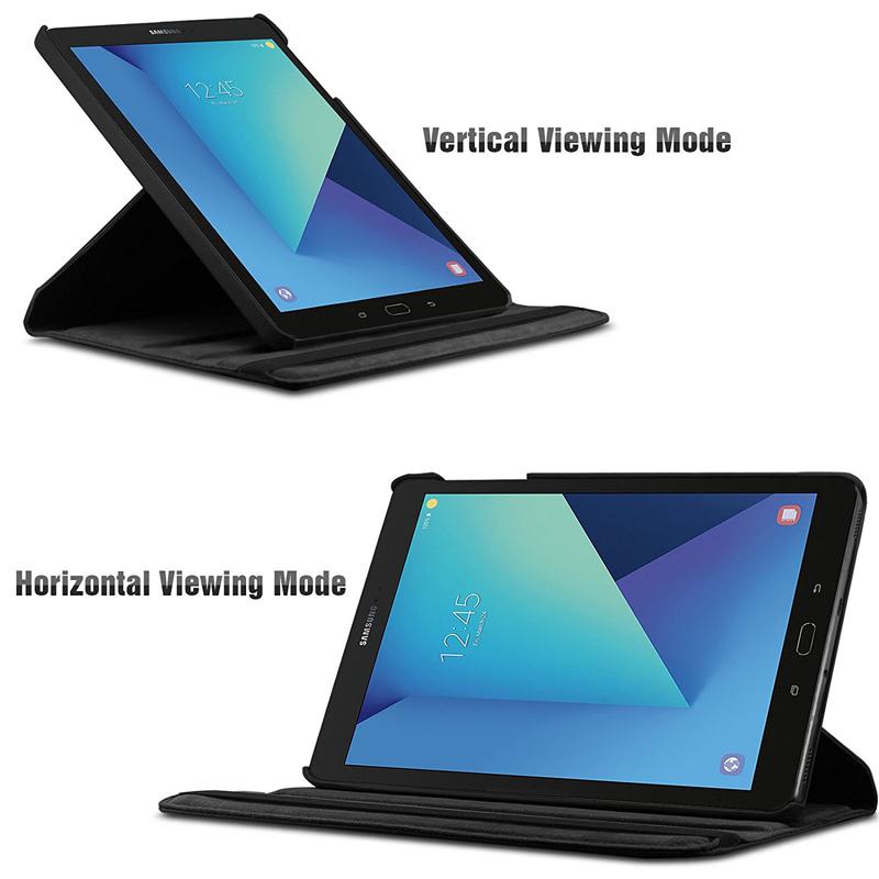 Чехол для планшета Samsung Galaxy Tab S3 9,7 SM-T820 SM-T825 T829, вращающийся на 360 градусов складной кронштейн-подставка, кожаный защитный чехол