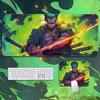 Высококачественный кожаный коврик для мыши Roronoa Zoro ONE PIECE, очень большой, маленький, мультяшный, офисный, игровой, киберспортивный, подкладка для компьютерной клавиатуры, настольный мат, анимационная периферия