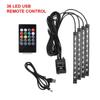 36smd LED Car Atmosphere Lamp Automotive Ambient Interior Decorative Lights Remote/Voice Control LED Car Decoration Accessories
