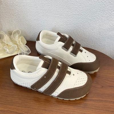 Женские кроссовки на липучках, новинка осени, ретро, нишевые, низкие, универсальные, повседневные, белые