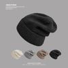 Big Head Loose Circumference Showing Small Pile of Hats for Women Warm and Versatile Knitted Hats Ear Protection Wool Hat Trendy