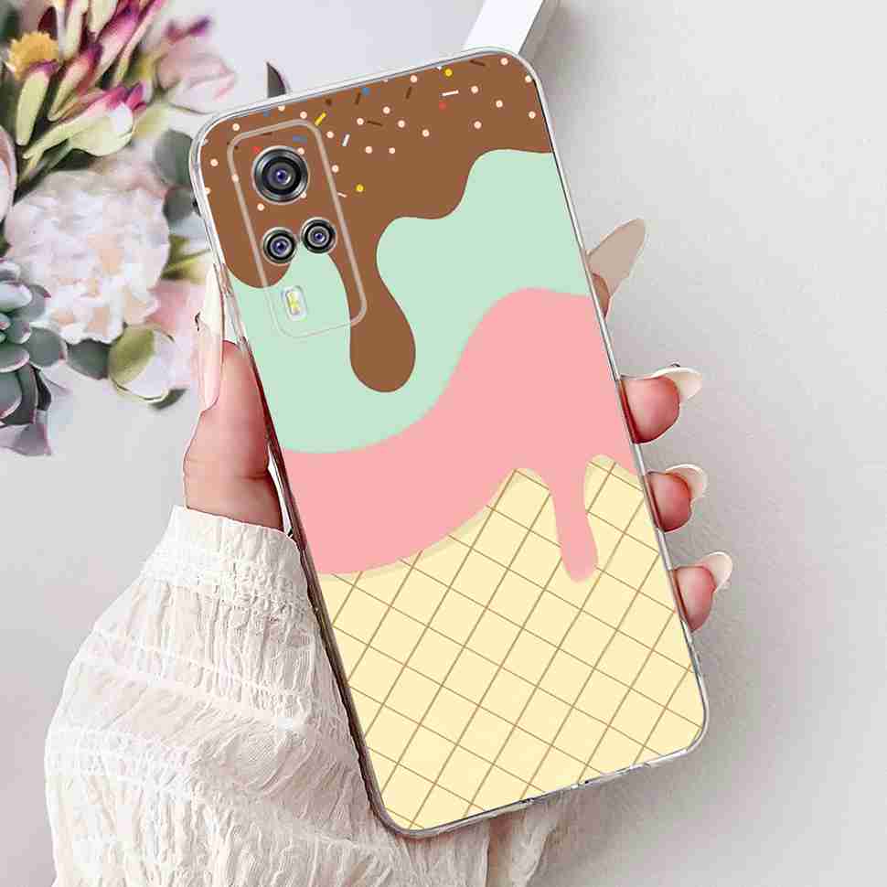 For vivo Y51 V2030 Case Cute Cat Butterfly TPU Soft Silicone Shockproof Cover For Vivo Y51 VIVOY51 6.58" Flowers Phone Cases