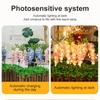 2X Solar Pathway Lights Artificial Wisteria Flowers Solar Light Outdoor Garden Lighting, LED Garden Solar Lights For Yard/Patio/Landscape/Walkway Path