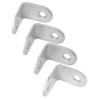 20Pcs L Bracket Corner Brace Stainless Steel with Screw Set Kit for Cabinet Bookshelf