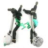 Motorcycle 7/8" 22mm Handlebar Clutch Brake Levers Master Cylinder Reservoir Set