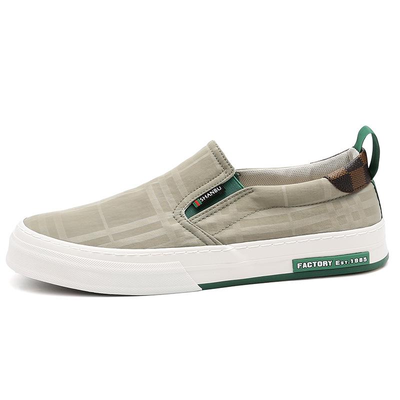 Весенняя новая мужская обувь, модный тренд, универсальная нишевая повседневная мужская парусиновая обувь, низкие туфли