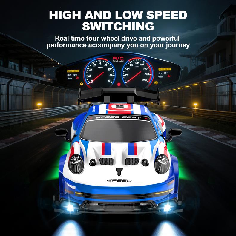 RidzoRi Neuerscheinung: 1:24-Verhältnis-Four-Wheel-Drift-Remote-Controlled-Kartspiel mit stufenloser Geschwindigkeitsregelung