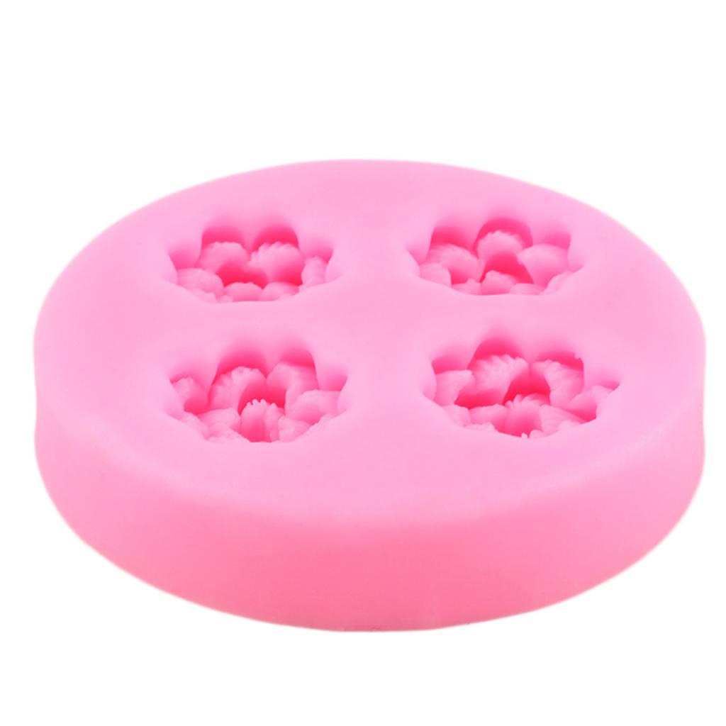 Силиконовая форма Сакура, персиковый цвет, формы для помадки, инструменты для украшения торта, форма для шоколадной мастики, конфеты, смола, глиняные формы