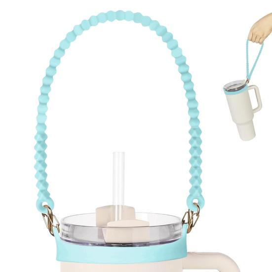 Water Bottle Lanyard Soft Retractable Water Bottle Handle Holder Lightweight Portable Plastic Travel Camping Water Cup Carrier