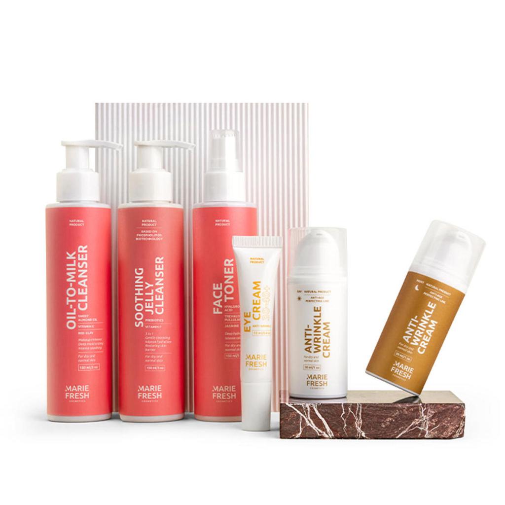 Набор Комплексный уход за зрелой сухой и нормальной кожей Marie Fresh