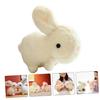 LIFKOME Fluffy Plush Rabbit Pillow, Stuffed Animal, Perfect for Birthdays, Celebrations, and Christmas, 20cm, White