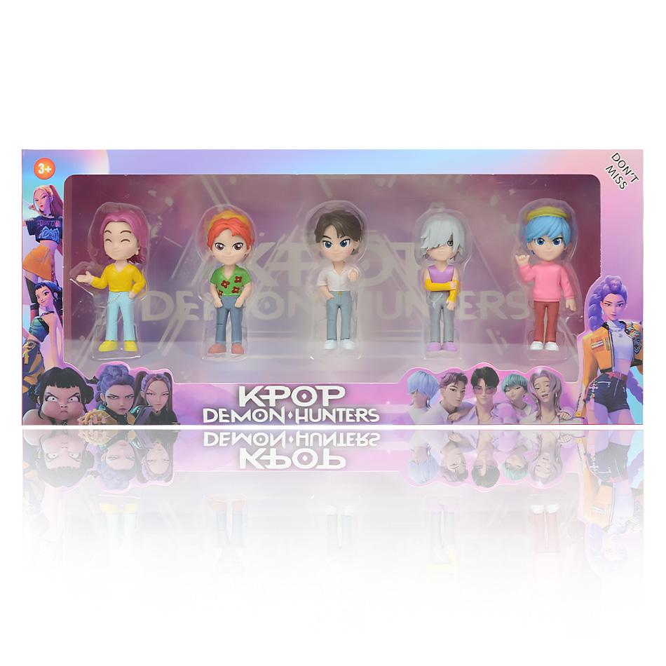 Hot Kpops Devil Hunter Rumi Zoe Mira Anime Polyvinyl Chloride Character Collection Desktop Trinkets Childrens Gift