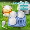 Ice Cube Mold Golf Ball Spherical Ice Mold Non-stick Flexible