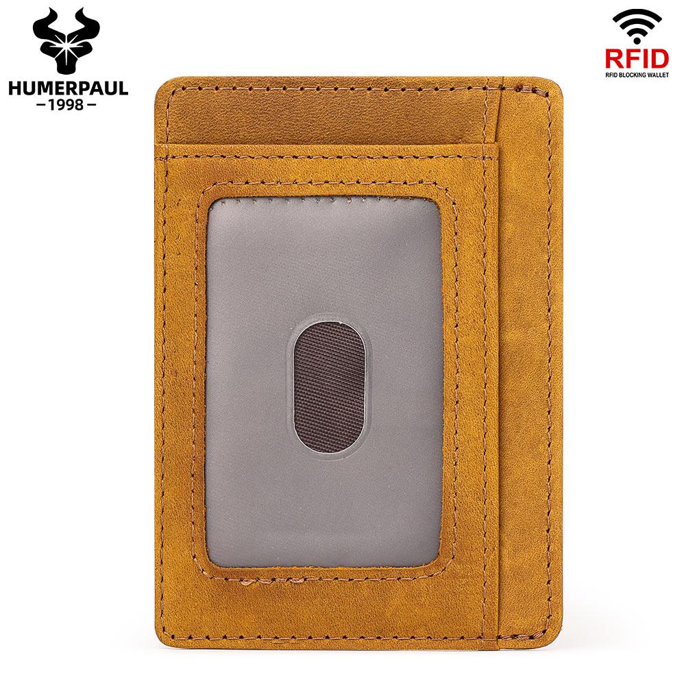 Humerpaul Упаковка для кредитной карты из натуральной кожи, подарок сыну, подарочная упаковка.